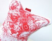 Quick Red Fox Gocco Printed Lavender Bag in Red