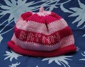 Hand Knit Baby Hat Personalized with Baby's Name