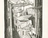 Siena Streets 8.5 x 11 print