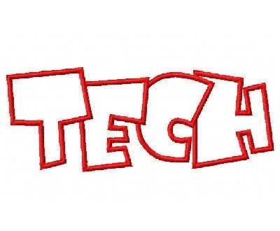 Tech Embroidery Machine Applique Design Design 2384