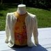 Hand knit girls light cream cardigan/Size 7/Custom orders welcome
