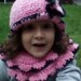Fancy Nancy hat and scarf