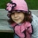 Fancy Nancy hat and scarf