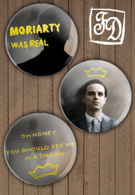 3 buttons Sherlock , Moriarty was REAL