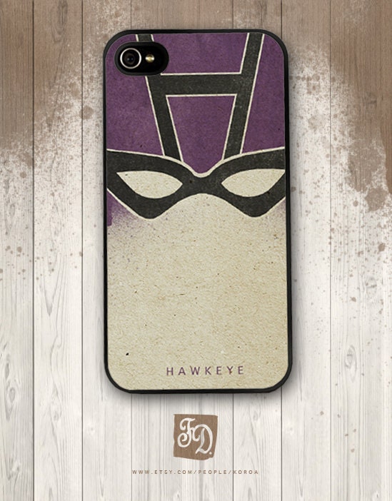 Iphone 4 / 4s hard or rubber case HAWKEYE, The Avengers,