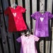 Toddler Girls Dress: Blue with Batik Flower Garden, Short Sleeves (2T) READY TO SHIP