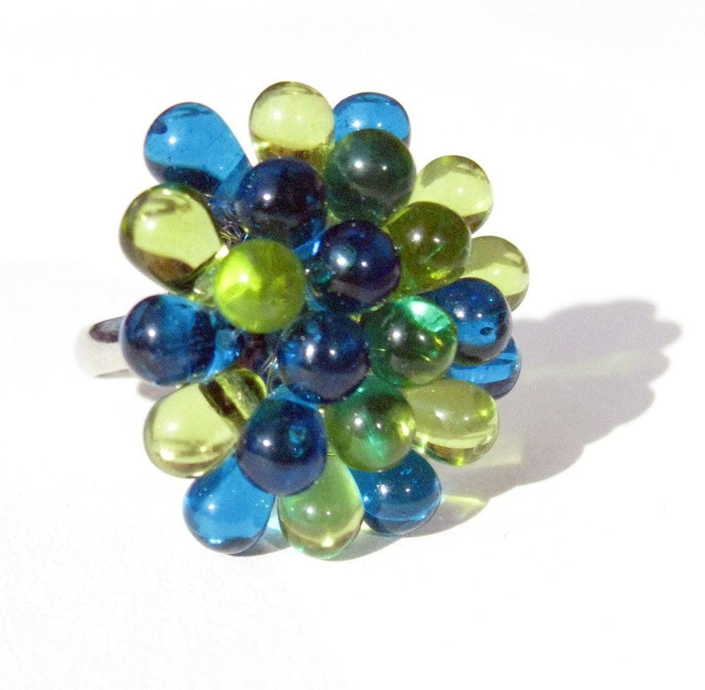 Green and Blue Berry ring - Limited Edition
