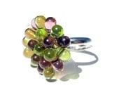 Purple and Green Chrysanthemum Ring
