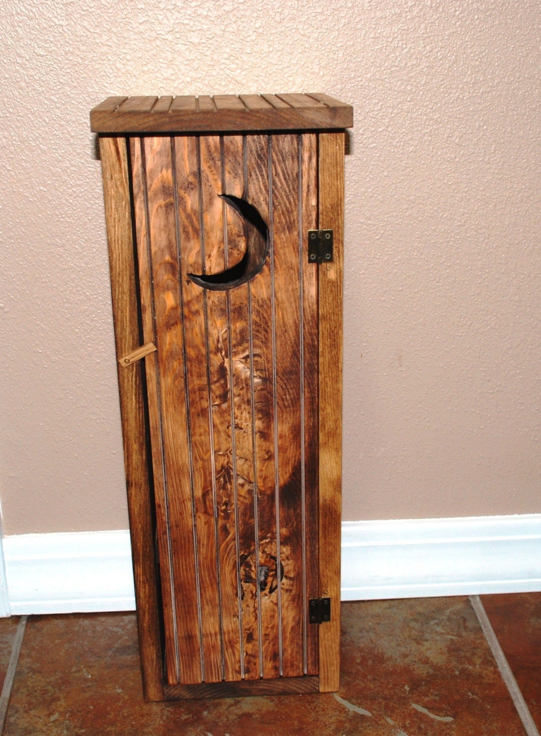 Items similar to Rustic Outhouse Toilet Paper Storage on Etsy