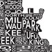 Urban Neighborhood Poster - Milwaukee INVERSE - 24 x 36