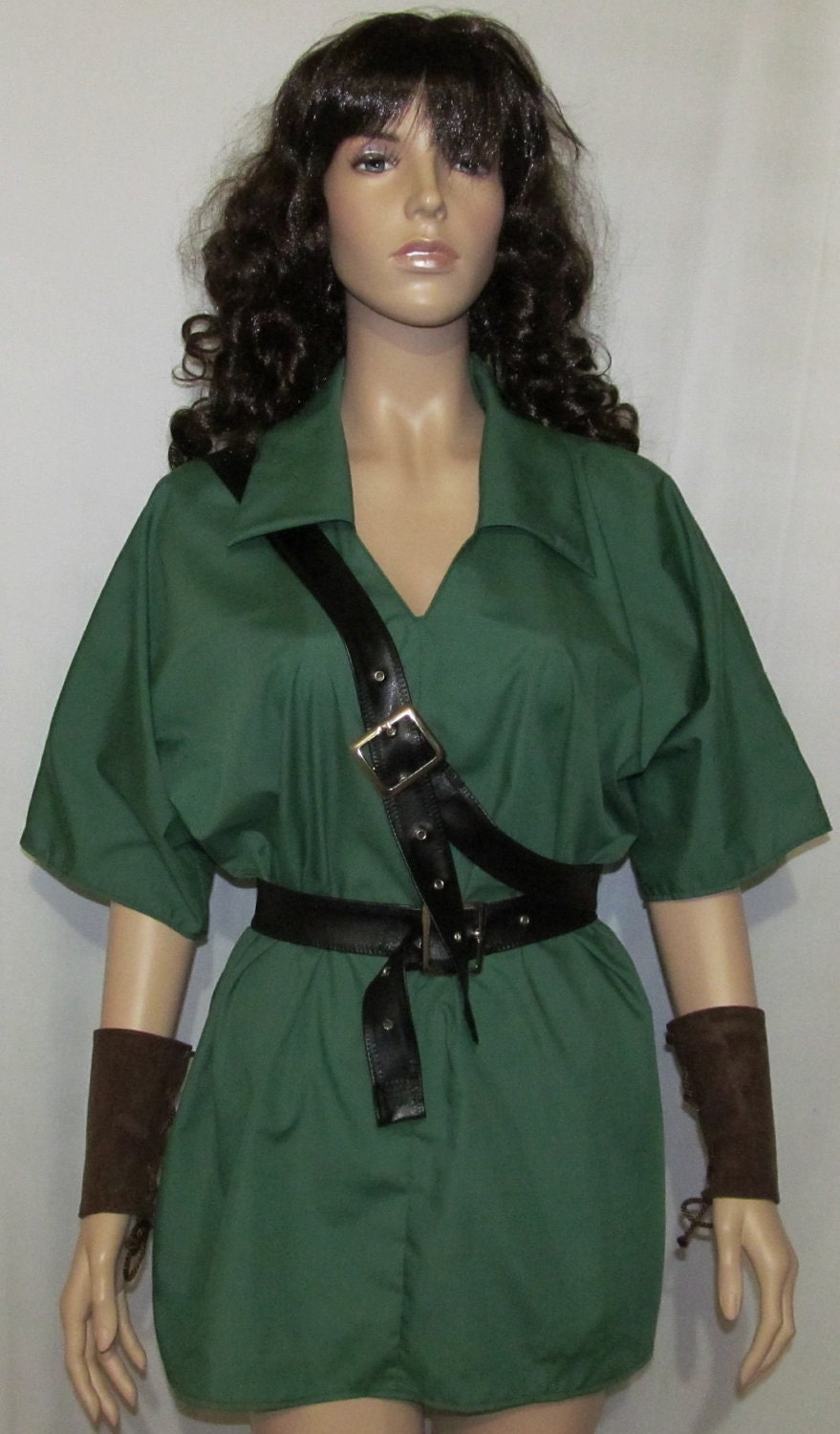 Link Legend of Zelda Green Tunic Cosplay Costume Men's Women's Size S M L XL