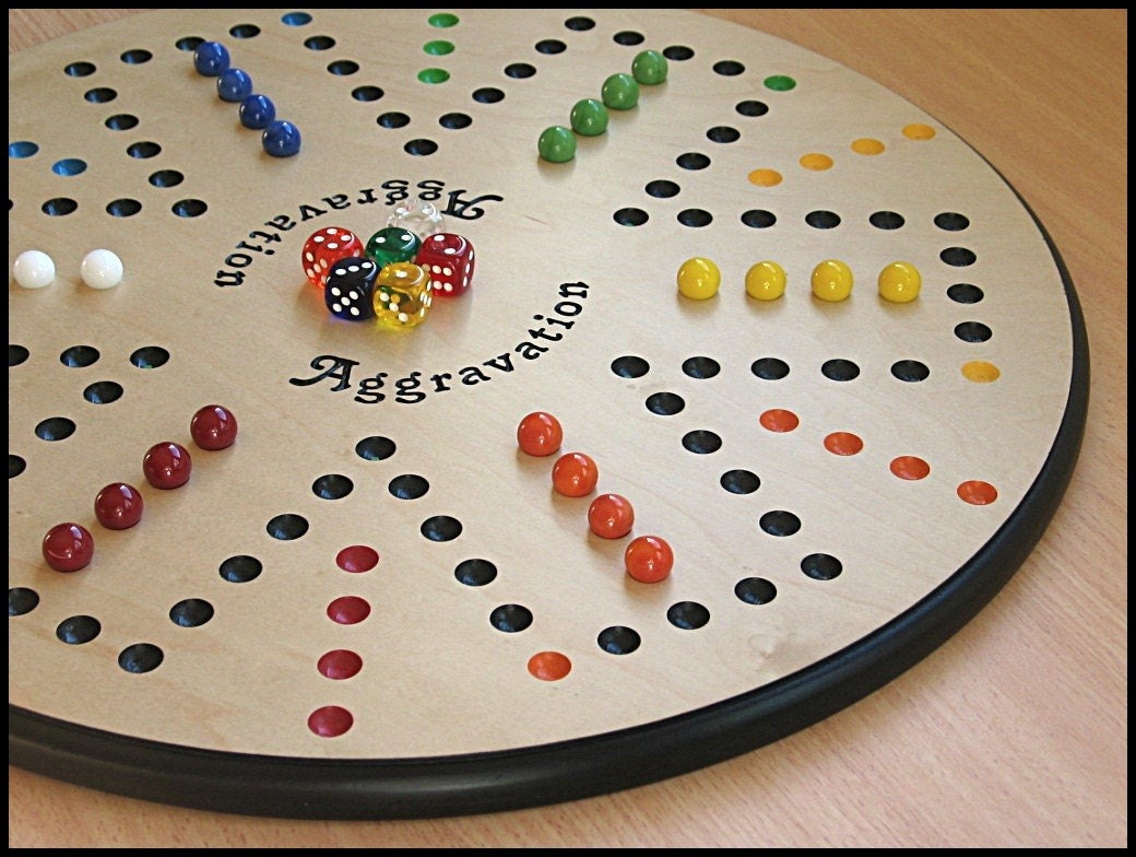 New 18-inch Maple AGGRAVATION 6-player Game Board