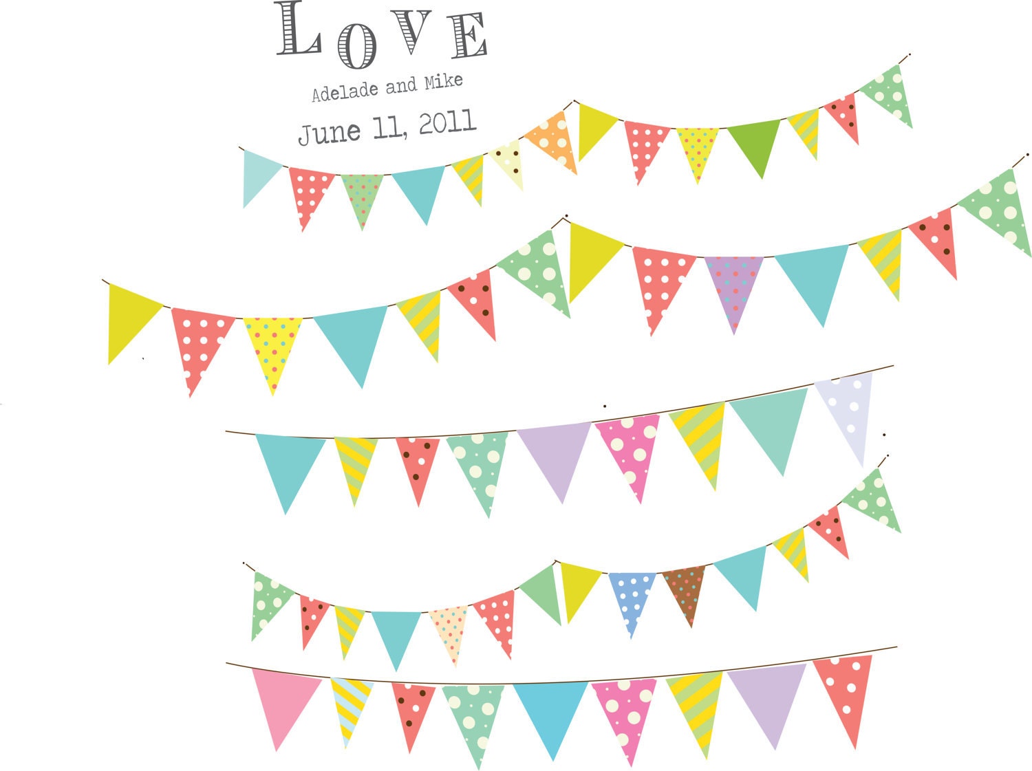 Love Flags ...Guest Book Poster