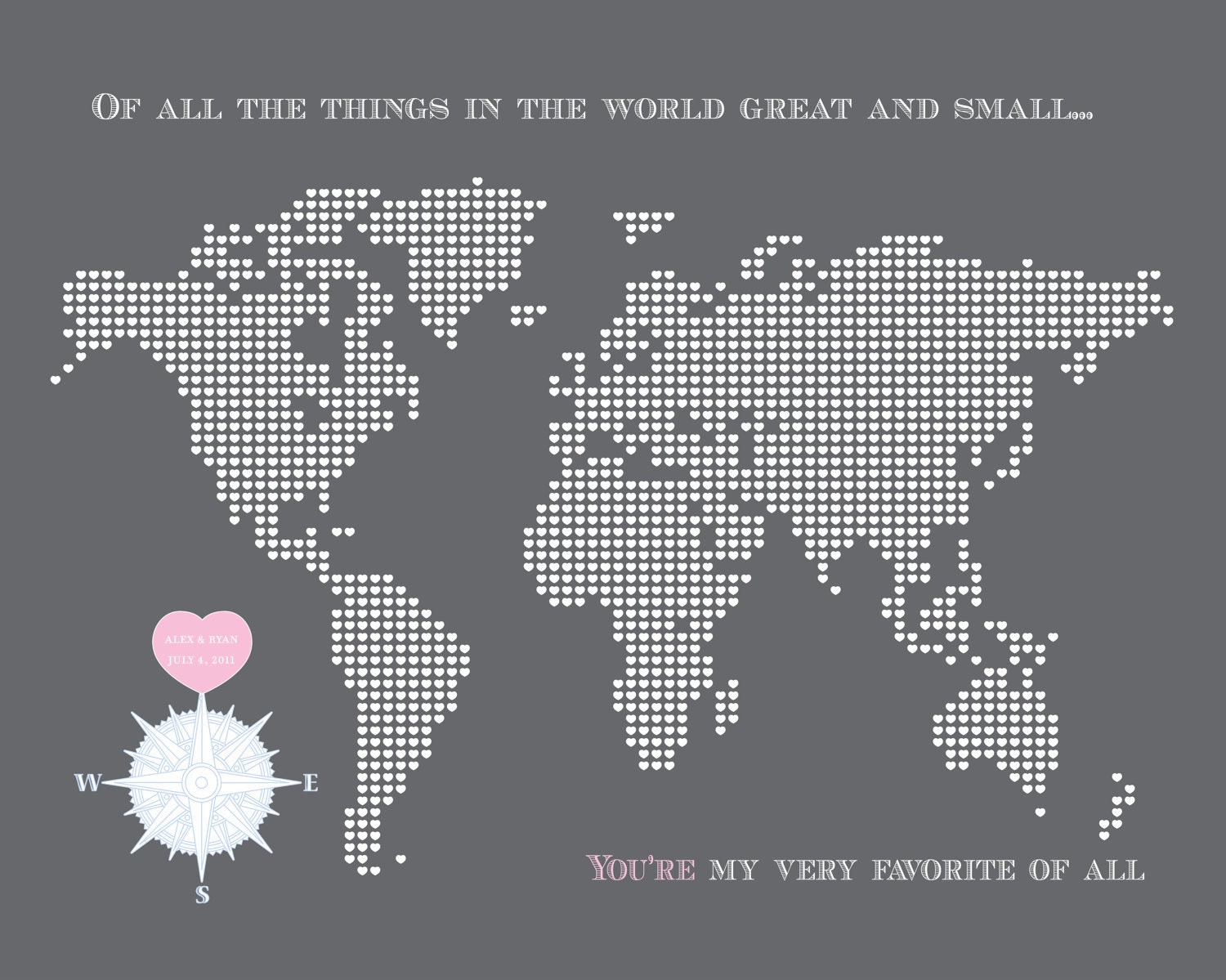 Great and Small...Guest Book Poster
