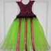 Rocker Zebra Tutu Dress Bow Holder