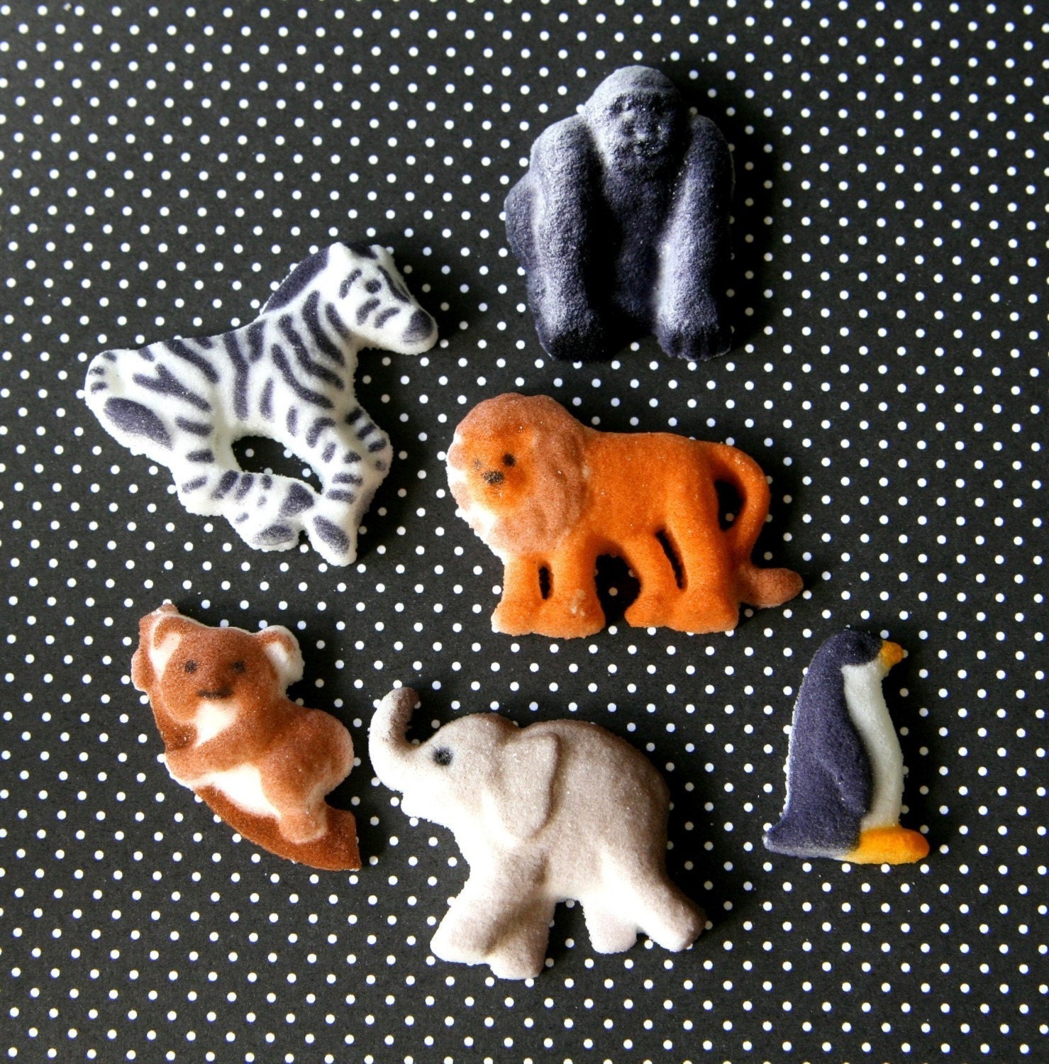 Zoo Animal Edible Sugar Decorations to Decorate Cupcakes and Cakes (12) Il_170x135