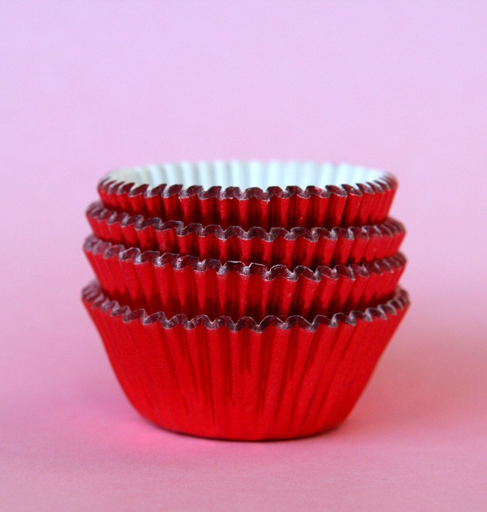 MINI Red Foil Cupcake Liners (60) Il_170x135