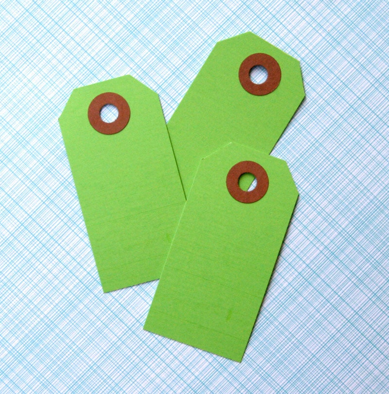 Little Green Shipping Tags (25)