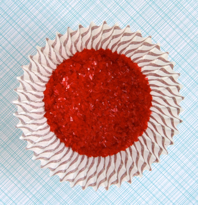 Red Edible Glitter for Decorating Cupcakes, Cookies and Cakes (1/4 ounce) Il_170x135