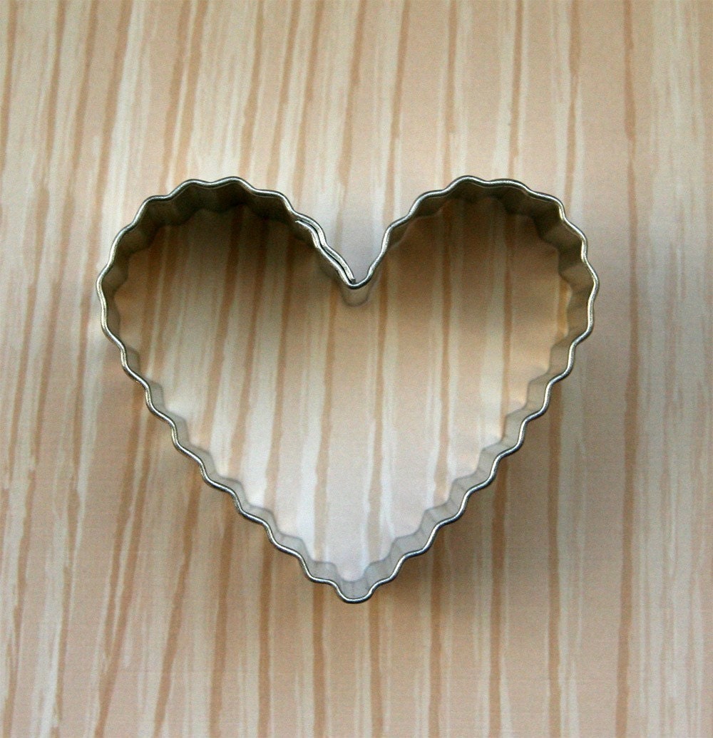 Fluted Heart Cookie Cutter Il_570xn