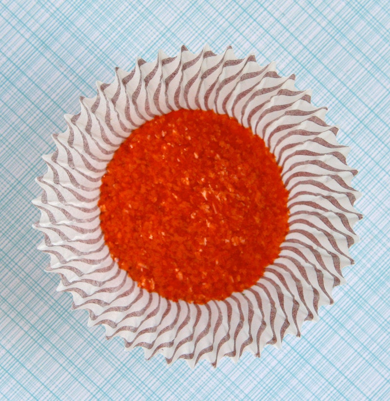 Orange Edible Glitter for Decorating Cupcakes, Cookies and Cakes (1/4 ounce) Il_570xn