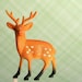 Large Deer Cupcake Picks (12)