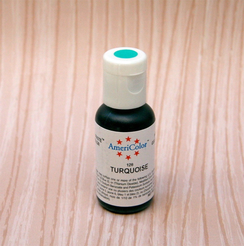 Turquoise Gel Paste Food Coloring for Cupcakes and Cookies