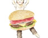 Fine art print -- Hamburger Girl