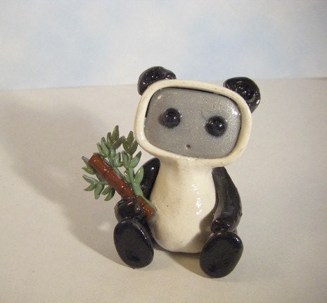 Robot in a Panda Costume