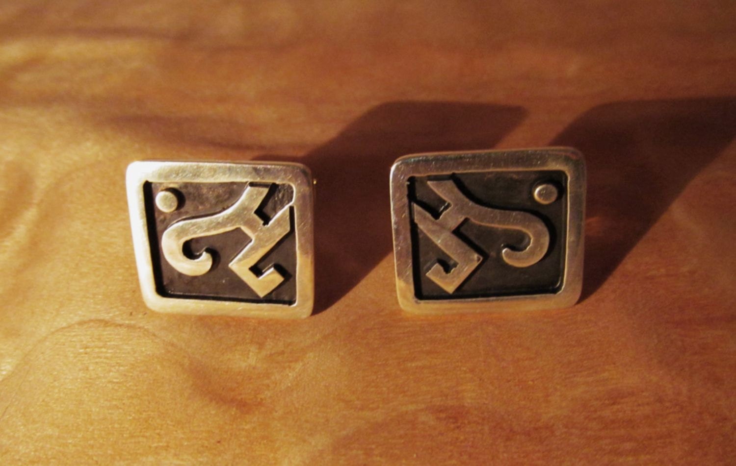 Rancho Alegre Cufflinks Taxco Silver
