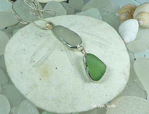 Sea Glass Drop pendant, sea glass pendant, necklace, genuine sea glass, sea glass jewelry, beach wedding
