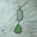 Sea Glass Drop pendant, sea glass pendant, necklace, genuine sea glass, sea glass jewelry, beach wedding
