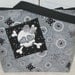 Funky Girl Skull Tote Black and Grey Large purse Ready to Ship