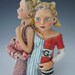 Go free standing ceramic sculpture by artist Victoria Rose Martin