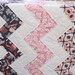 Toddler Quilt Baby Girl - Chevron quilt - Gray and Pink