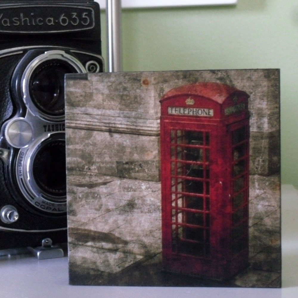 4 in x 4 in Art Block - Your Choice of Print