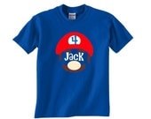 Mario Birthday Party Shirt Personalized Il_170x135