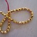Vintage Czech gold faceted metallic beads 4 mm