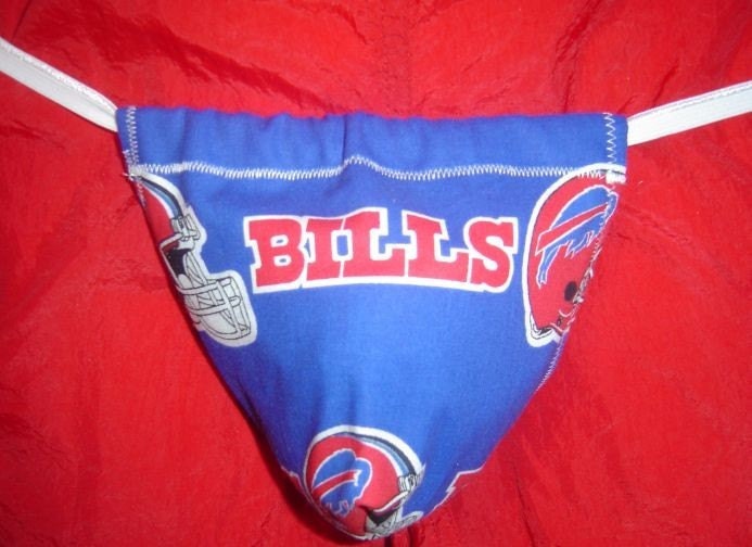 Mens BUFFALO BILLS G-String Thong Male Lingerie Football Underwear