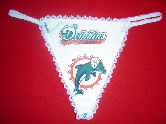 Womens MIAMI DOLPHINS G-String Thong Lingerie by pmtreasurechest