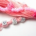 Pink Mother's Day Beaded Purse Tassel