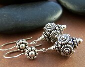 Kaley Earrings - Balinese and Sterling Silver Elegant Dangles