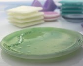 Fused Glass Tray - Palest Green