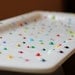 Large Fused Glass Serving Tray - Tiddly Wink Polka Tray
