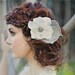 bridal flower, white, silk, spring, summer, skeleton leaves, modern