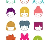 Colorful Faces