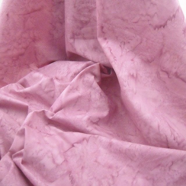 Batik Fabric Hand Dyed Cotton Watercolors - Pink - 1 YD - FabricFascination