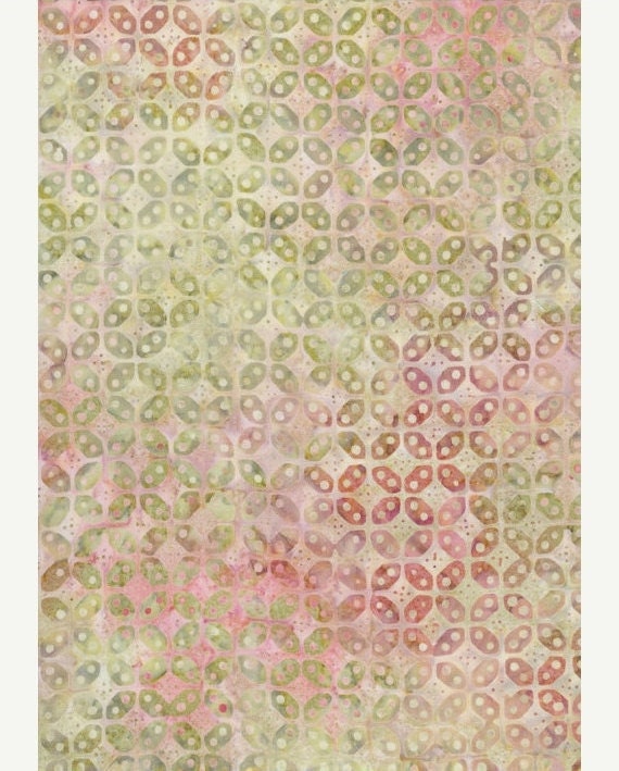 Batik Fabric: Summer Domino Lattice - Tonga Premium Batik Cotton Fabric -   - 1/2 YD - FabricFascination