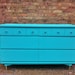 Mid Century Dresser In Chevy Blue