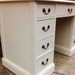 Vintage Desk In Crisp White